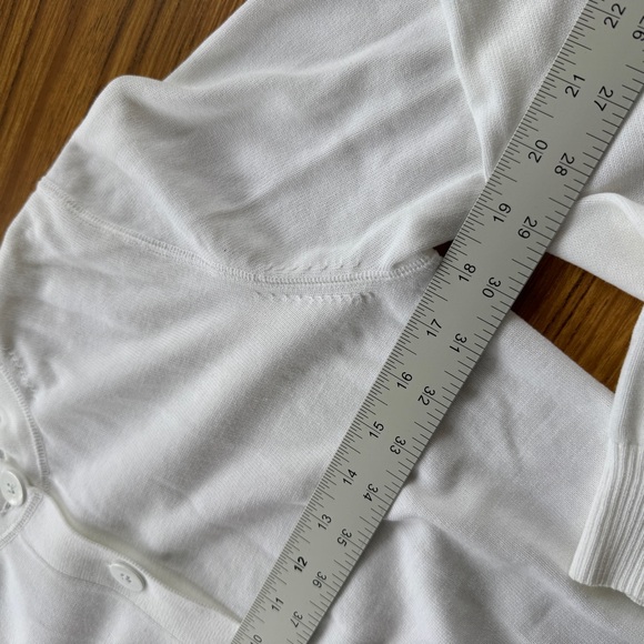 J.Crew White Button-Down Cardigan Crisp White Women’s Small - Picture 5 of 7